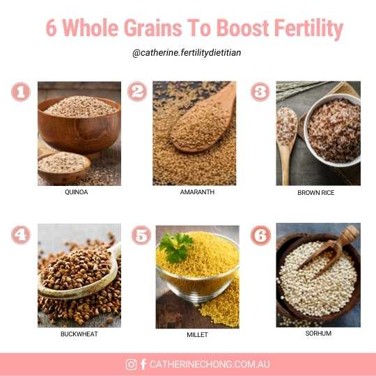 Fertility Whole Grains Rich Foods