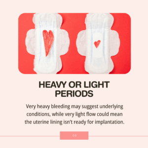 Period and Fertility 6 Warning Signs You Shouldn’t Ignore - Heavy or Light Periods